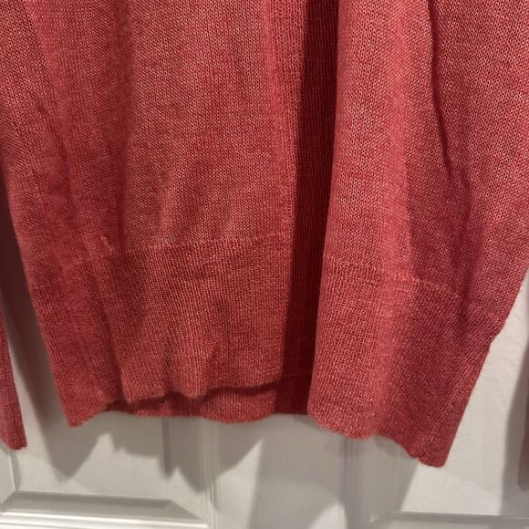 NWT Peruvian Connection Delphi Sweater Sz Medium Pimento Pullover Lightweight - Picture 7 of 10